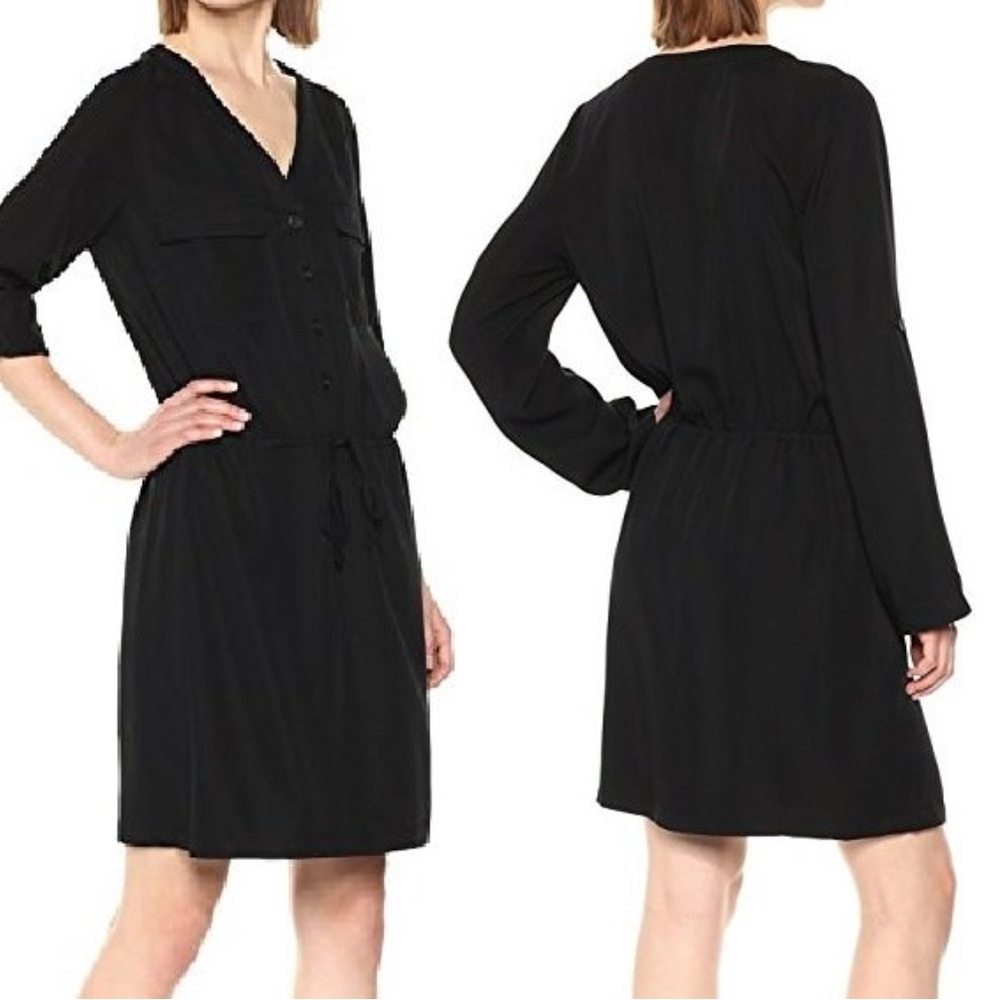Max Studio Black Shirt Dress - Picture 9 of 9